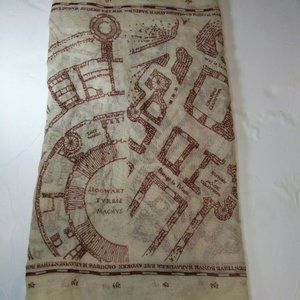 Official Harry Potter Marauders Map Scarf Viscose